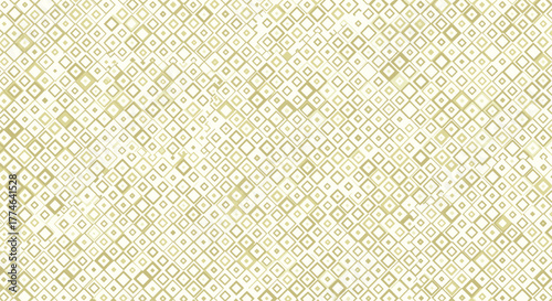 Abstract geometric pattern of overlapping squares and diamonds in subtle golden and cream tones, creating a versatile textured background.
