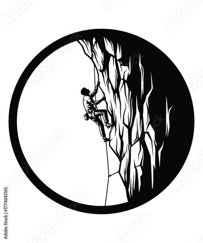 Hiker Summit Mountain Peak Sunrise Adventure Art