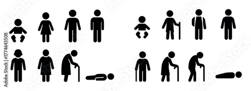 Human Life Cycle Icons