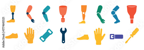 Colorful Prosthetic Icons