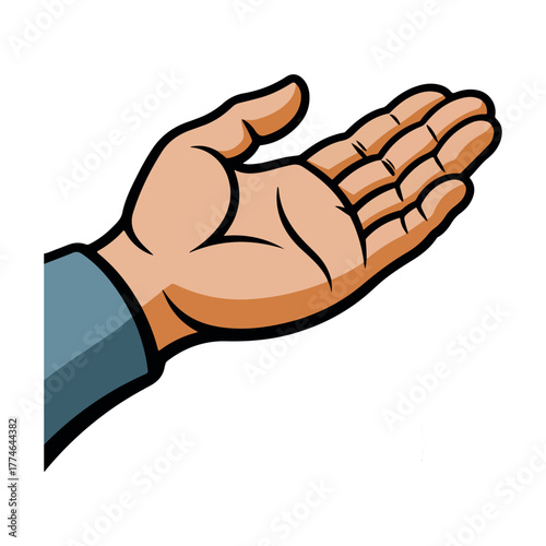 Human hand holding a stylized anatomical heart with arteries anatomy organ.