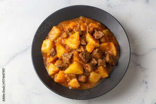 A meat and potato dish from...