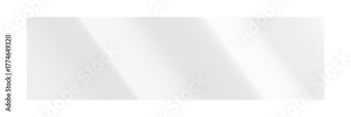 Realistic transparent glass plate panel texture with shiny glossy light glare reflective surface effect overlay on isolated background rectangle gradient window