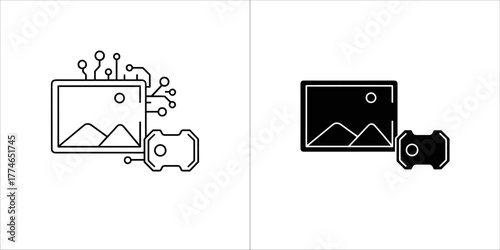 Digital image processing and data storage concept
