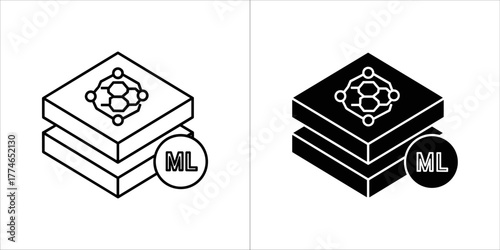 Machine learning layers with network and ml symbol