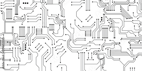 High tech technology geometric vector illustration