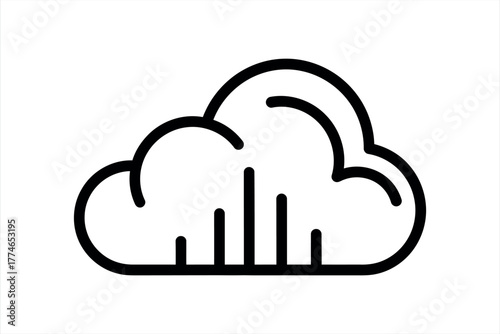 Cloud Computing Data Network Icon
