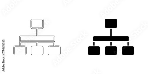 Organizational chart icon