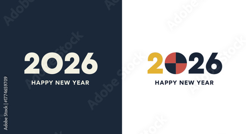 Welcoming 2026 New Year Celebration Designs with Clean Modern Typography