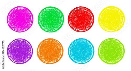 Collection of colorful circles in various hues and shades, representing diversity and vibrancy