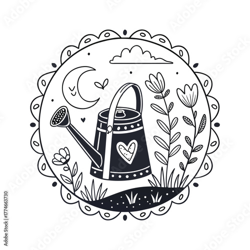 Vector illustration of a stylized robot performing a dance move gracefully