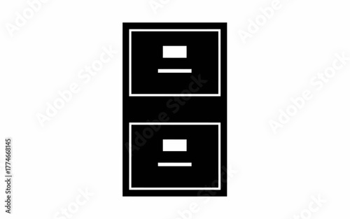 3d render of a modern office cabinet