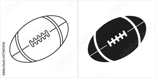 American football icon vector illustration