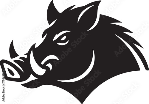wild boar head icon.
