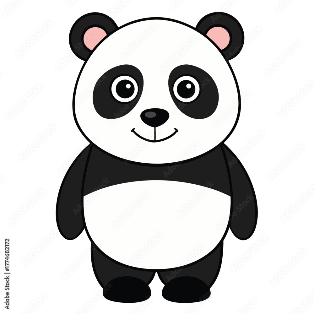 Naklejka premium panda vector illustration