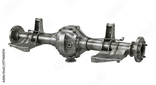 Metal Automotive Differential Axle Shaft in Silver Finish for Vehicle Drivetrain