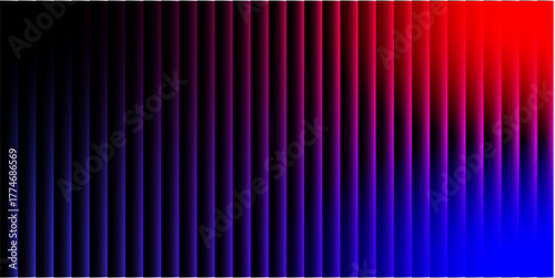 Abstract futuristic background with glowing vertical purple lines and a luminous gradient