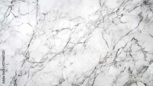 White marble with grey veining