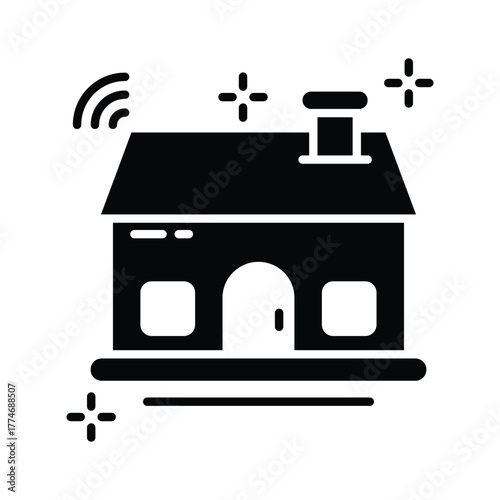 Get this amazing icon of smart home in modern technology