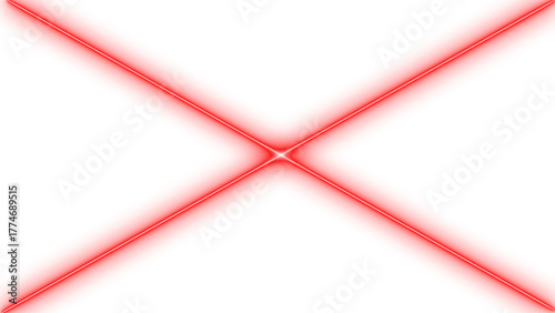 Tableau sur toile Neon cancel mark icon on dark background