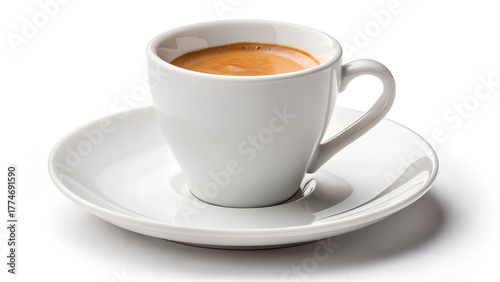 Wallpaper Mural Espresso Coffee Cup on White Background Isolated Torontodigital.ca