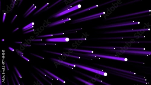 Royal Violet Motion Lights – Glowing Purple Neon Energy Trails with Abstract Plasma Flow and Futuristic Light Design