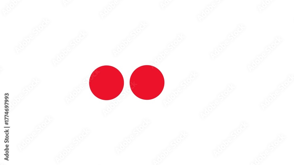 loading 3 dots blinking loop progress icon animation on transparent background. Typing loading dots animation concept