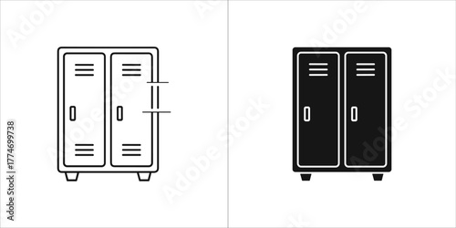 Locker icon, vector illustration design