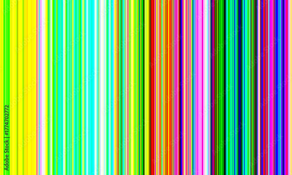 Obraz premium Colorful vertical lines of varying widths fill the scene, creating a lively atmosphere. The background features a soft gradient and a subtle graininess, adding depth to the composition