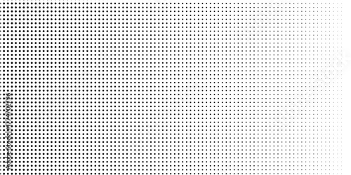 Half tone gradient. Dotted gradient, fine dot spraying and halftone dotted background seamless horizontal geometric pattern vector template set. vector illustration