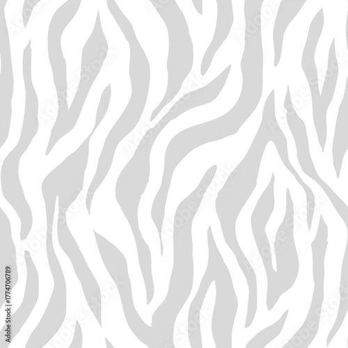 zebra seamless pattern. grey stripped background. abstract organic pattern. vector background for fabric print, wrapping paper, textile and wallpaper.