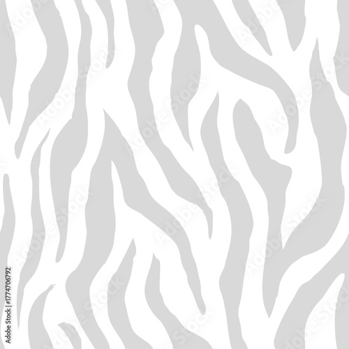 zebra seamless pattern. grey stripped background. abstract organic pattern. vector background for fabric print, wrapping paper, textile and wallpaper.
