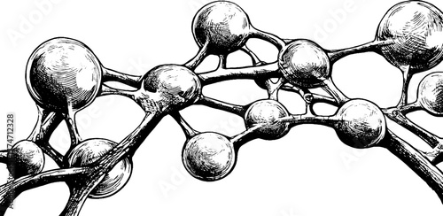 Vintage ornamental repeating lattice pattern with circular nodes sketch for design