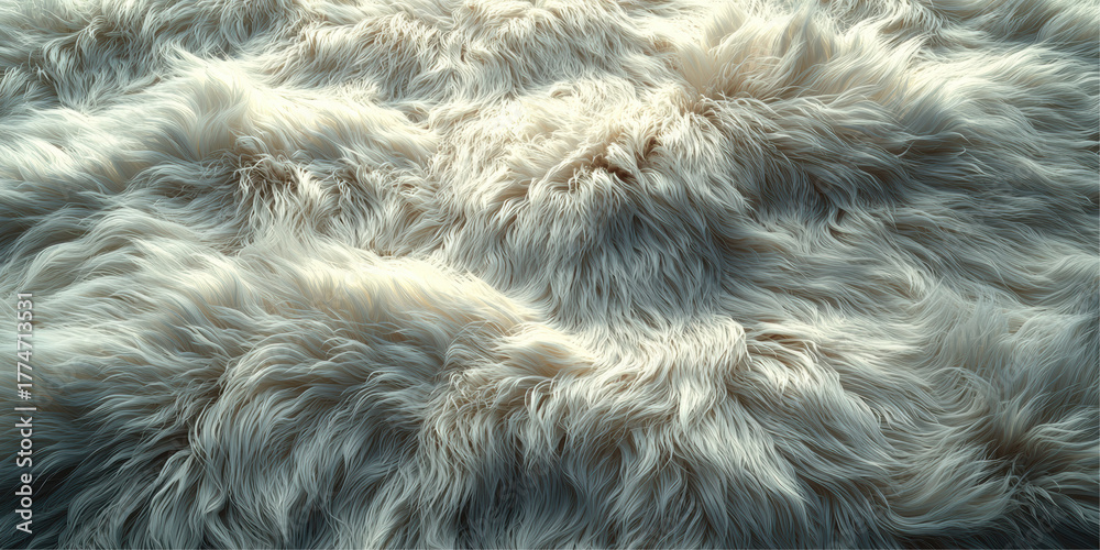 Obraz premium Fluffy Fur Texture. Soft And Luxurious Material For Interior Design And Fashion Isolated On Transparent Background
