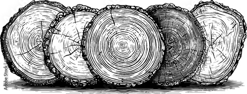 Minimalist round label borders with fine engraved dots for design and decoration