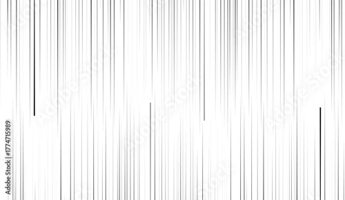 Black radial comics style lines isolated on white background. speed abstract. Vector illustration. 