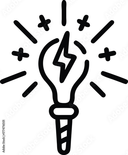 Creative Spark Icon for Innovation and Bright Ideas