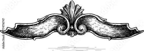 Elegant symmetrical flourish dividers for typography and packaging design