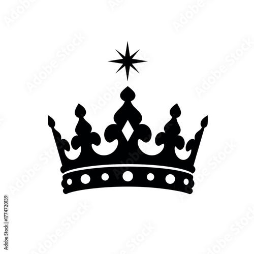 Royal Crown with Star Symbol.