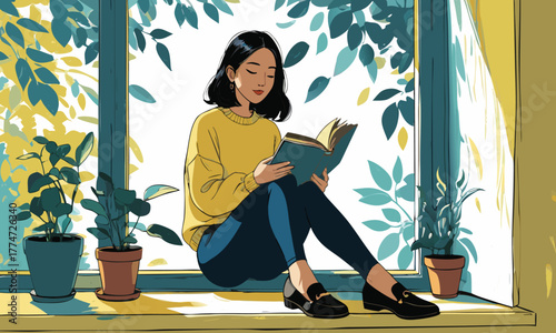 Celebrating World Introvert Day: cozy reading by the window.