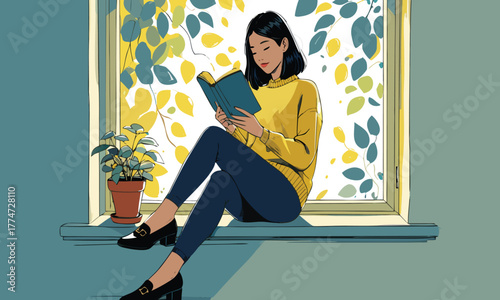 Celebrating World Introvert Day: cozy reading by the window.