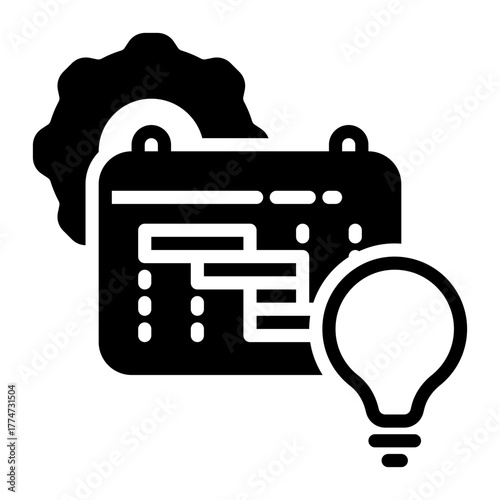 project icon, glyph icon style