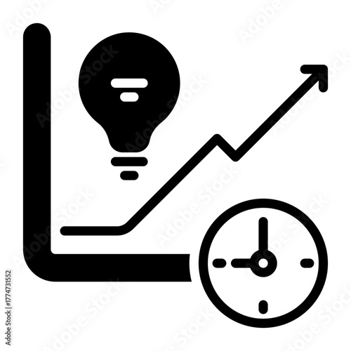 efficient icon, glyph icon style