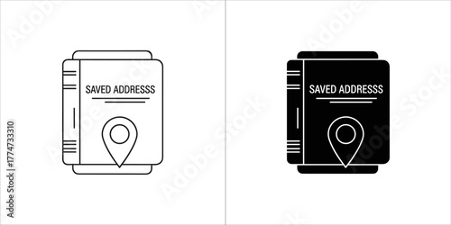 Saved address book icon