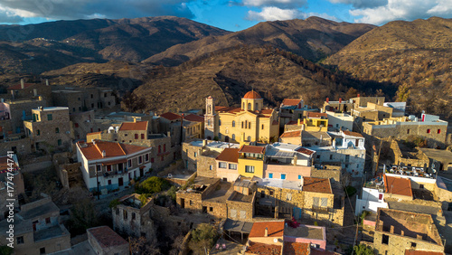 Volissos village at north C...