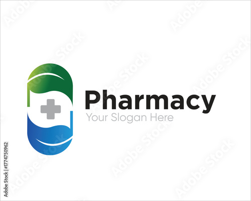 cross health and pharmacy logo designs