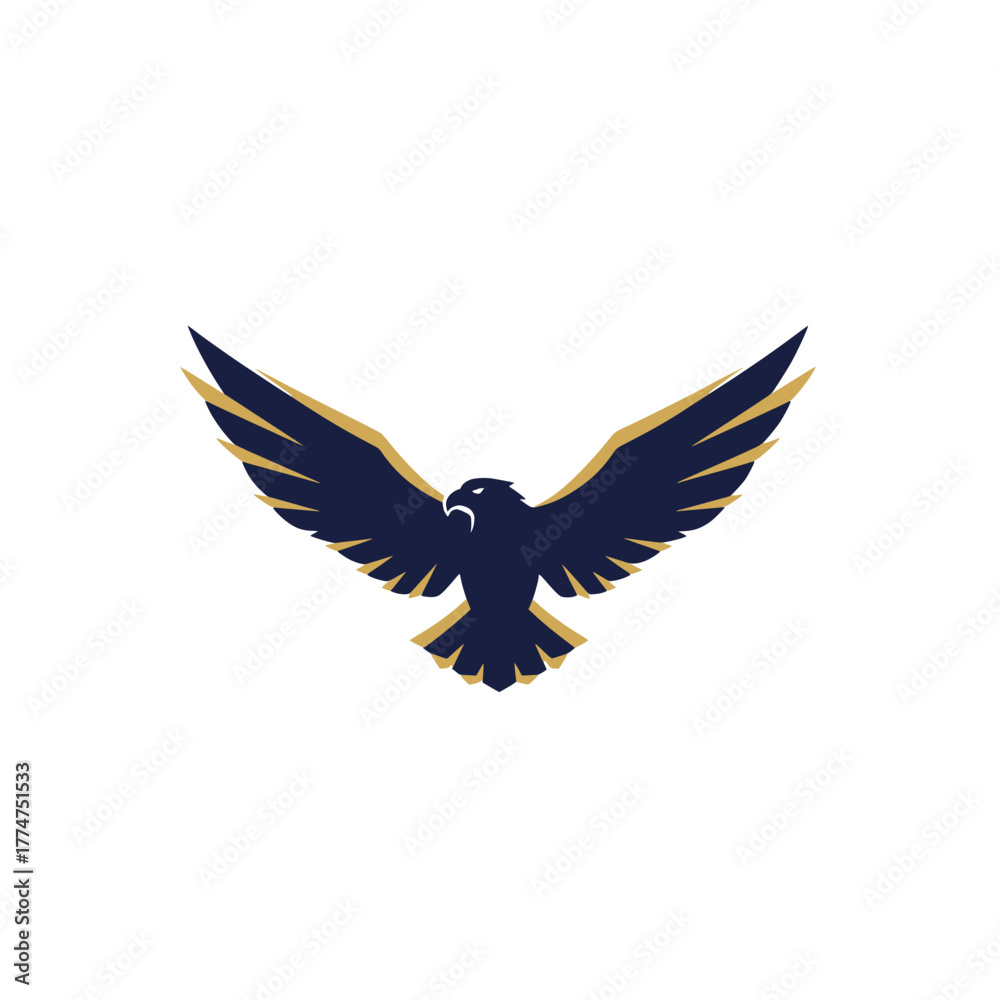 Fototapeta premium Majestic Blue Eagle A Symbol of Freedom and Power in Flight
