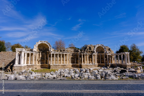 Fototapeta Naklejka Na Ścianę i Meble -  Antalya - Turkey, October 27, 2025, Historical Side ancient city. Travel concept photo.