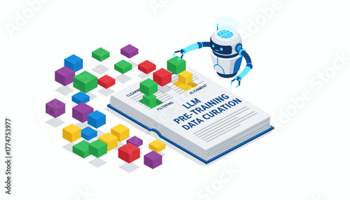 Isometric AI Robot Data Curation for LLM Pre-Training: Cleaning, Filtering, and Alignment Process