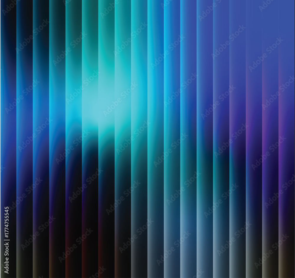 Obraz premium Futuristic Blue Light Wave Lines on Black Background | Neon Tech Gradient Stripes White-to-Blue Gradient Glass Effect Background with Neon Glow & Soft Motion Waves and vector design 